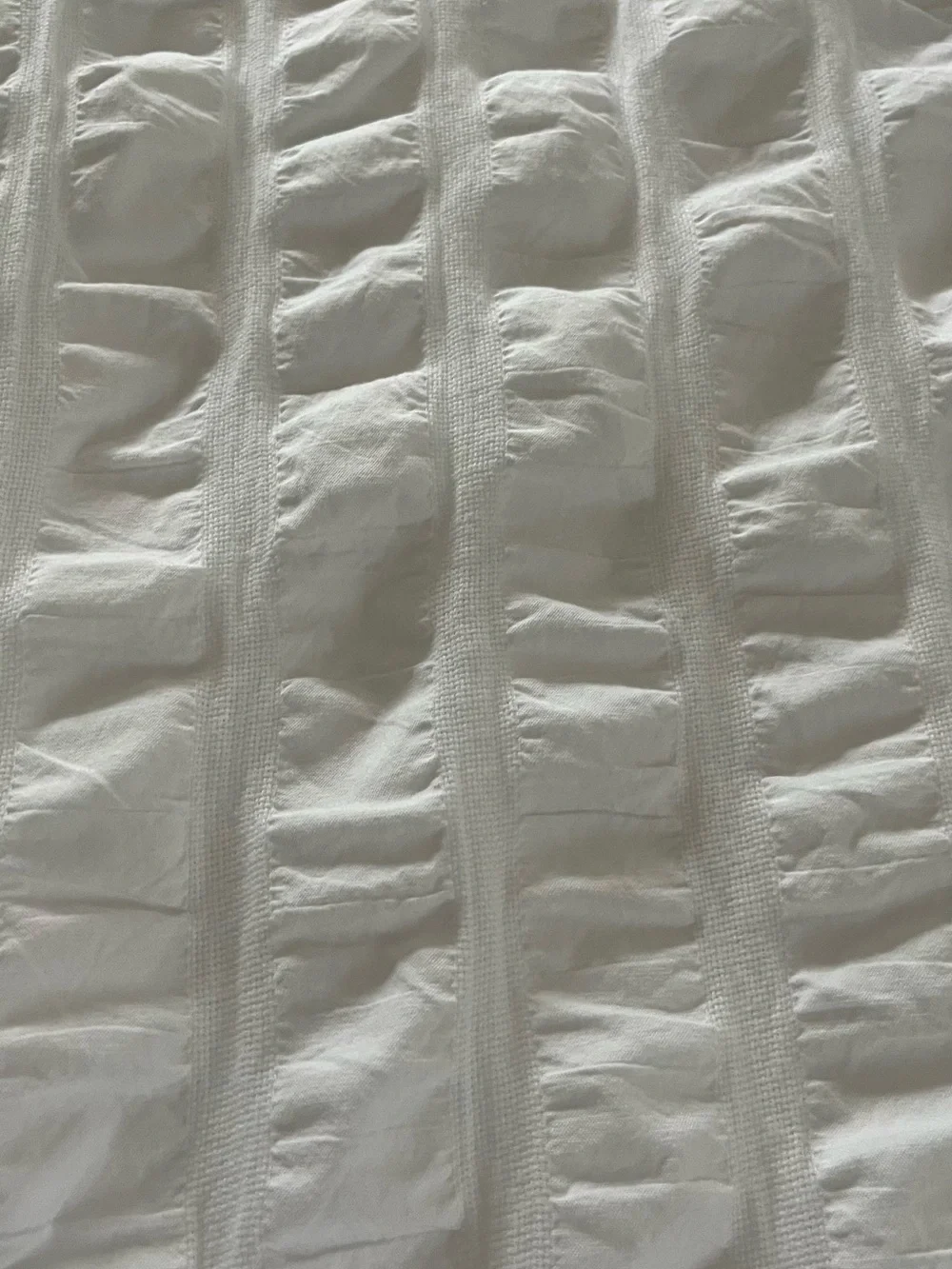 Matouk White Textured Cotton Coverlet